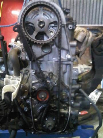 New timing belt installed in Suzuki G16B engine